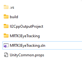 Affichage du contenu du dossier build